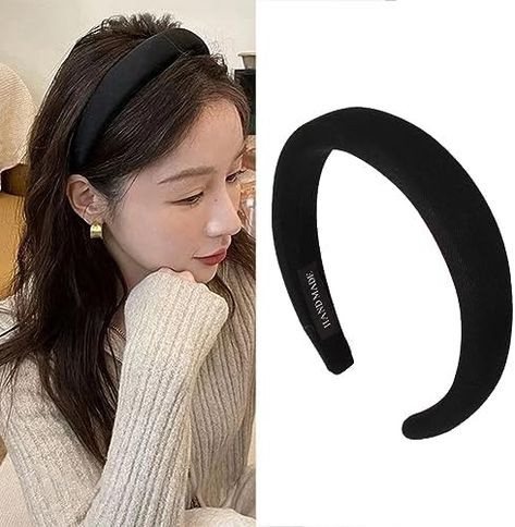 Amazon.com: ViciBeads Hairband, One Luxurous Black Velvet Elegant Headband for Wedding Holidays Graduation x 1pc : Clothing, Shoes & Jewelry Makeup Hairband, No Teeth, Elegant Headband, Simple Headbands, Hair Accessories Gift, Hair Problems, Wide Headband, Headband Styles, Hair Hoops