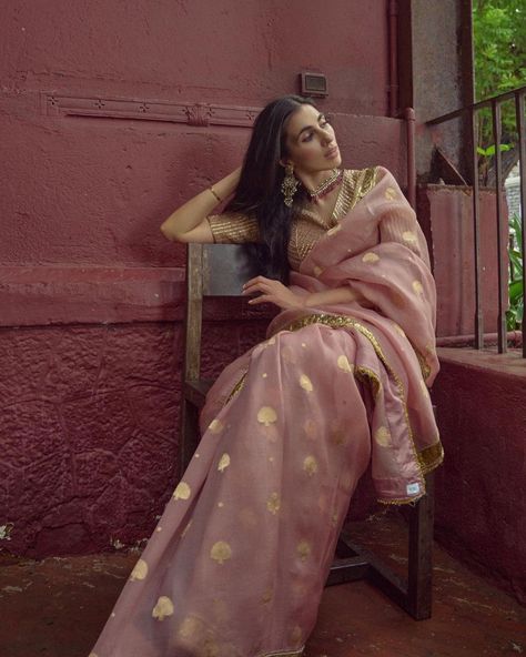 Prernastylefile X Raw mango @prernastylefile @raw_mango Jhini RawMango 2021 Im wearing a blush ‘Roopa’ organza sari featuring all over… | Instagram Raw Mango Sarees, Cotton Sharara, Organza Sari, Raw Mango, Indian Party, Traditional Indian Outfits, Mango Fashion, Sharara Set, Indian Outfit