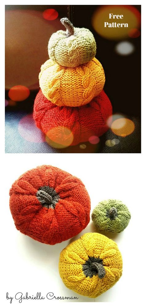 10+ Autumn Pumpkin Free Knitting Pattern - Page 2 of 3 Flat Knit Pumpkin Pattern, Halloween Knitting Patterns Free, Pumpkin Decor Ideas, Pumpkin Knitting, Knitted Pumpkins, Halloween Knitting Patterns, Pumpkin Patterns Free, Halloween Knitting, Fall Knitting Patterns