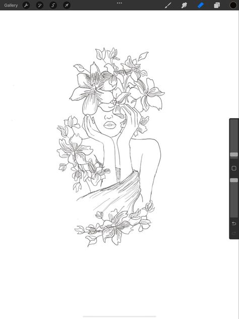 #SelfLoveTattoos, #EmpoweringInk, #MeaningfulTattoos, #SelfCareInk, #PersonalizedTattoos, #SelfLoveArt, #TattooInspiration, #BodyArt, #InkLove, #TattooIdeas Flower Woman Tattoo Design, Woman Holding Flowers Tattoo, Female Outline Tattoo Flower, Women With Flowers Tattoo, Woman With Flowers Tattoo, Flower Woman Tattoo, Floral Head Tattoo, Female Silhouette Tattoo, Female Outline Tattoo