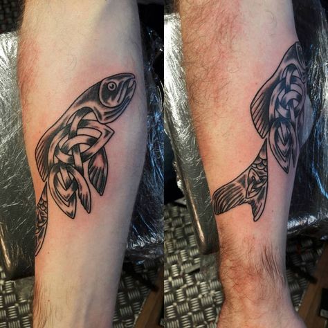 Celtic Salmon, Salmon Of Knowledge, Salmon Tattoo, Salmon Art, Celtic Tattoo, Tattoo Meaning, S Tattoo, Tattoo Tattoo, Heart Tattoo