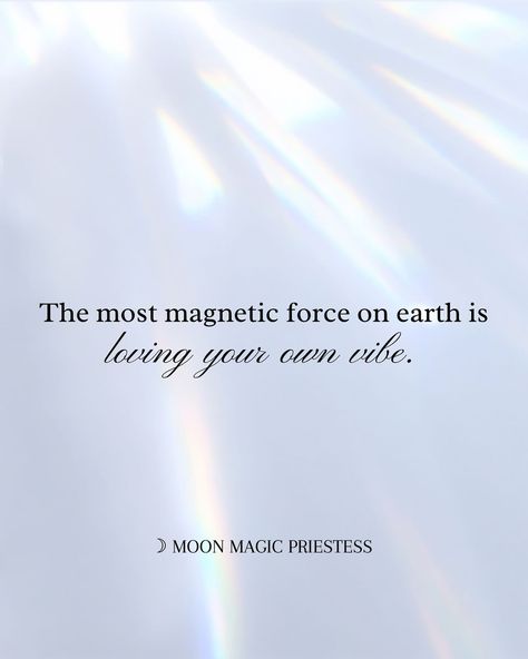 Embrace your soul magnetism. There’s nothing more captivating than loving and owning your unique energy, vibe, and aura. You are magnetic. 🦋 @moonmagicpriestess #moonmagicpriestess #energy #energyhealing #energyhealer #aura #auracleansing #aurahealing #divinefeminine #divinefeminineenergy #divinefemininerising #divinefeminineawakening Original quotes and writings by MMP 🦋 Copyright ©️ 2024. All rights reserved. Credit author when reposting. Magnetic Aura, Magnetic Energy, Aura Healing, Aura Quotes, Aura Cleansing, Energy Quotes, Original Quotes, Witchy Stuff, Energy Healer