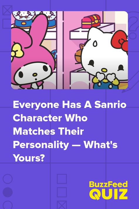 Sanrio Movies To Watch, Cool Items Aesthetic, Underrated Sanrio Characters Names, Sanrio Characters Personalities, Hello Kitty Personality, What Hello Kitty Character Are You, All Sanrio Characters Names, Kuromi Personality, Hello Kitty Facts