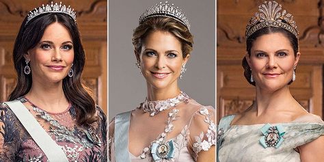 Swedish Royal Family, Swedish Royal Jewels, Swedens Royal Family, Swedish Amethyst Tiara, Sweden Royal Palace, Victoria Prince, Pale Pink Dress, Crown Princess Victoria Of Sweden, Swedish Royalty