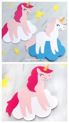 Unicorn Crafts For Kids | Have the kids make these cute and easy unicorn cards for Mother's Day or for any special occasion. They're a great art project for children in kindergarten and elementary school, plus it comes with a free printable template. #kids #kidsactivities #kidscrafts #craftsforkids #unicorncrafts #unicorns #mothersday #mothersday #mothersdaycrafts #mothersdaycards #kindergarten #elementary #ece #earlychildhood Unicorn Crafts For Kids, Unicorn Cards, Diy Unicorn, Unicorn Card, Unicorn Crafts, Easy Art Projects, Unicorn Kids, Winter Crafts For Kids, Craft For Kids