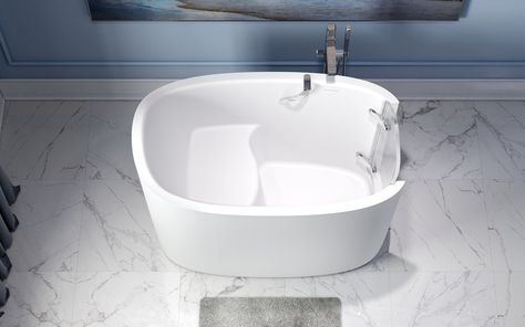 Bathtub For Elderly, Square Bathtub, Bathtub Pictures, Acrylic Door, Walk In Bath, Walk In Bathtub, Shower Controls, Walk In Tubs, Wall Mounted Sink