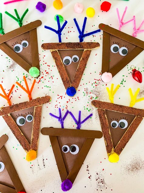 Reindeer Crafts For Kids, Christmas Crafts For Preschoolers, Reindeer Crafts, Prek Crafts, Crafts For Preschoolers, K Crafts, Reindeer Craft, Preschool Christmas Crafts, Fun Christmas Crafts