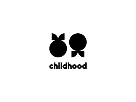 Childhood by B®andits on Dribbble Baby Logo Branding, Kindergarten Logo, Baby Logo Design, Clothing Logo Design, Toys Logo, Planet Logo, Logo Design Set, Kids Logo Design, Clothing Brand Logos