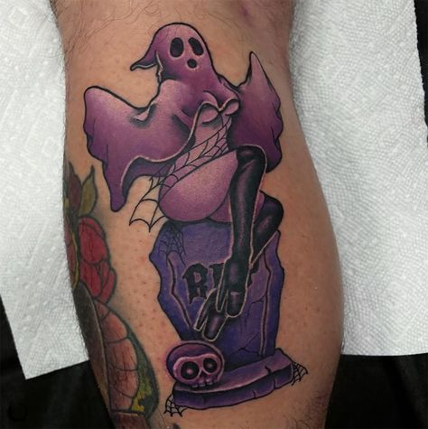 Eternal Ink on Instagram: “Check out this pinup ghost done by Eternal Ink Sponsored Artist @alexandrafische! #EternalInk #BrightestColorsPeriod⁠ .⁠ .⁠ .⁠ #tattooink…” Ghost Pinup, Pinup Halloween, Pinup Tattoo, Sheet Ghost, Ghost Tattoo, Pin Up Tattoos, Reference Images, Pretty Tattoos, You Call