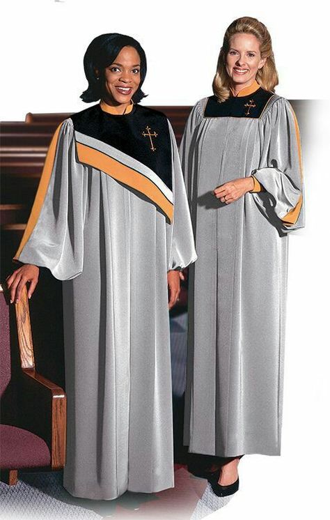 Modern Choir Uniform Ideas, Bishop Outfit, Academic Robes, Material Gown, Ministry Apparel, Academic Gown, Outfit Images, Choir Robes, Choir Uniforms