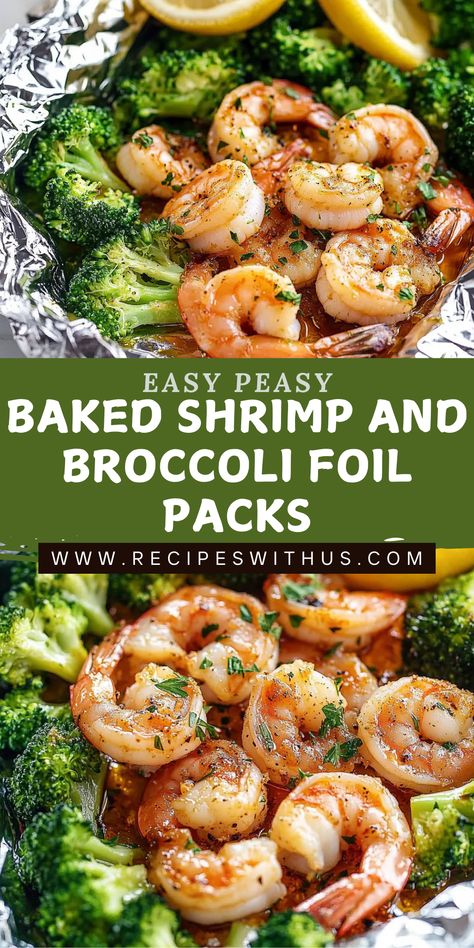 Looking for a hassle-free dinner that's bursting with flavor? Try these delicious Baked Shrimp and Broccoli Foil Packs! Packed with tender shrimp and vibrant broccoli, each pack is seasoned to perfection and easy to customize. Simply toss your ingredients together, seal them in foil, and bake for a quick, mess-free meal that’s ready in minutes. Perfect for busy weeknights or weekend gatherings, these foil packs offer a delightful blend of flavors and a fun presentation that will impress your family and friends. Dive into a wholesome, hassle-free dinner tonight! Grilled Shrimp And Asparagus, Baked Shrimp And Broccoli Foil Packs, Baked Shrimp And Broccoli, Shrimp And Broccoli Foil Packs, Meal Prep Shrimp, Aluminum Foil Meals, Foil Bake, Grilled Recipes, Foil Packs