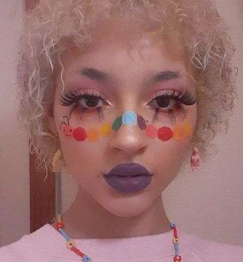 Dreamcore Makeup, Expressive Makeup, Colourful Makeup, Ig Photos, Dreamcore Weirdcore, Fantasy Makeup, Makeup Designs, Cute Makeup, Colorful Makeup