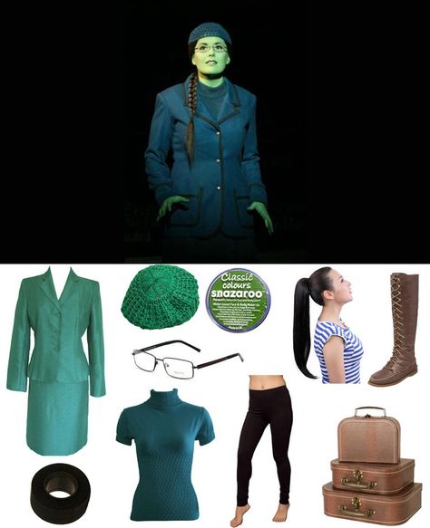 Elphaba from Wicked Costume | Carbon Costume | DIY Dress-Up Guides for Cosplay & Halloween Wicked Outfit, Elphaba Wicked, The Wicked Witch Of The West, Wicked Costumes, Wicked Witch Of The West, Witch Of The West, Carol Burnett, Green Skin, Outfit Png