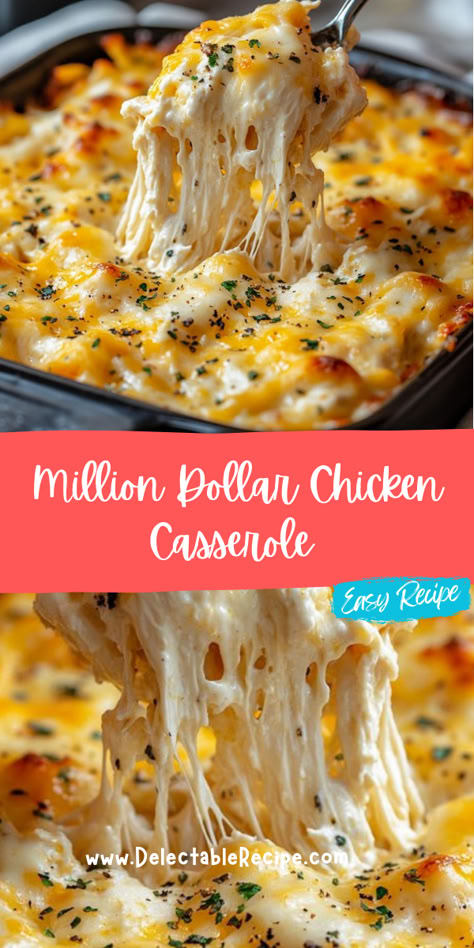 Million Dollar Chicken Casserole Recipe, Million Dollar Chicken Casserole, Million Dollar Chicken, Onion Casserole, Air Fryer Recipes Dessert, Chicken Casserole Recipe, Chicken Casserole Easy, All Food Recipes, Side Dish Ideas