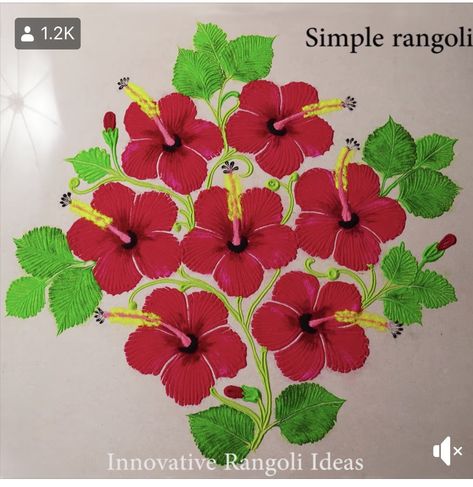 Paper Wall Art Diy, Cartoons Rangoli Design, Cartoons Rangoli, Simple Flower Rangoli, Freehand Rangoli, Rangoli Simple, Rangoli Ideas, Muggulu Design, Small Rangoli