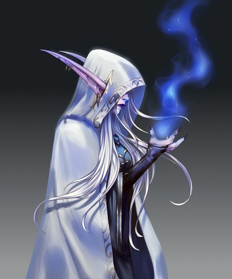 Void Elf, World Of Warcraft Art, Night Elves, Warcraft Art, Night Elf, Elf Art, Dark Elves, D D Character Ideas, High Elf