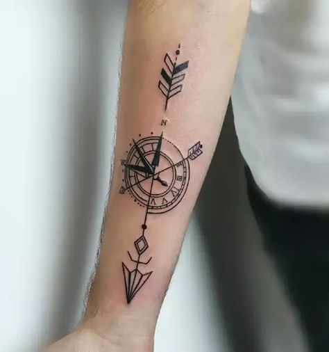 20 Stylish Arrow Tattoo Designs for Modern Look! #tattoo #tattooideasformomswithkids #tattooideas #tattooinspiration #tattoominimalist . Go for more info 👉 https://www.theworldaccordingtome.org/body-art/?-tattooinspiration Owl Forearm Tattoo, Simple Arrow Tattoo, Arrow Forearm Tattoo, Heart Arrow Tattoo, Meaning Of Arrow Tattoo, Tree Tattoo Forearm, Forearm Tattoo Ideas, Small Arrow Tattoos, Arrow Tattoo Design