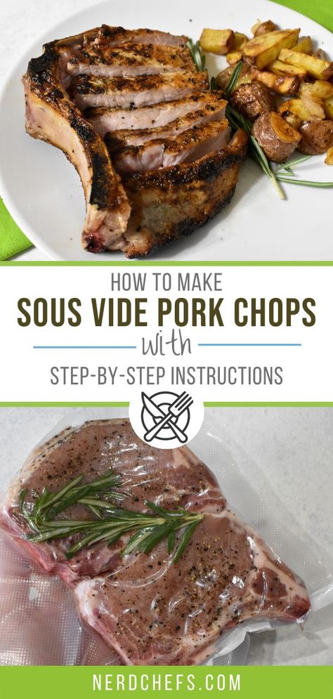 Pork Chops Juicy, Pork Chops Easy, The Best Pork Chops, Sous Vide Pork Chops, Best Pork Chops, Thick Cut Pork Chops, Sous Vide Pork, Smoked Pork Chops, Veal Chop