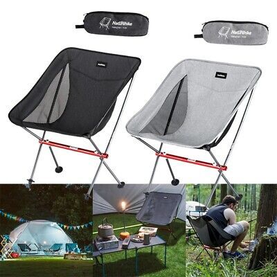 (eBay) Camping Chair Picnic Ergonomic Fishing Outdoor Activities Portable Seat Collapsible Chairs, Beach Sketches, Compact Chair, Portable Camping Chair, Auto Camping, Moon Chair, Folding Beach Chair, Fishing Chair, Folding Camping Chairs