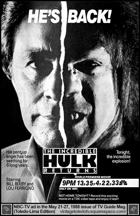 The Incredible Hulk 1978, Incredible Hulk Tv, Sherlock Gnomes, Hulk Movie, Nbc Tv, The Incredible Hulk, Hulk Smash, Adventure Movies, Bruce Banner