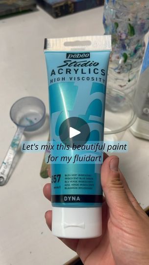 28K views · 2.8K reactions | Let’s mix some Pebeo Iridescent Blue Green 🩵🤩

Everything is mixed: 1 part paint, 2 parts (Owatrol) floetrol and 1 part water. 

#mixing #fluidart #marjoleinart #pebeo #pébéo #iridescent #asmr #satisfying #art #acrylicpainting | Marjolein vd Muren-Gulinski | Carabide · Smooth Mood Paint Iridescent Tutorial, Mix Oil Paint Colors, How To Make Blue Color Paint By Mixing, Water Mixable Oil Painting Tutorial, How To Mix Green Oil Paint, Green Everything, Pebeo Paint, Satisfying Art, Iridescent Blue