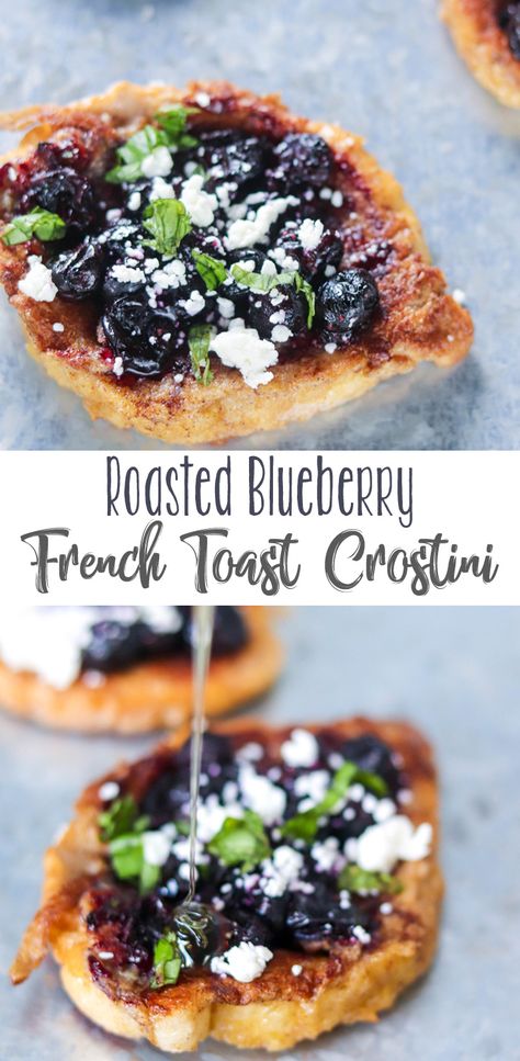 Blueberry Crostini, Divine Recipes, Cheese French Toast, Blueberry Goat Cheese, Toasted Crostini, Best Brunch Recipes, Crostini Recipes, Breakfast Casseroles, Blueberry French Toast