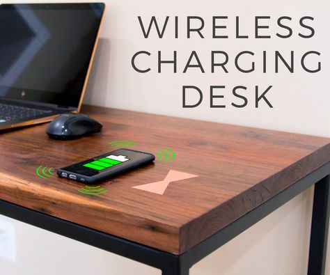 Smart Furniture Technology, Computer Desk Diy, Charging Desk, Diy Computer Desk, Man Cave Building, Desk Diy, Diy Solar Panel, Woodworking Bench Plans, Solar Power Diy