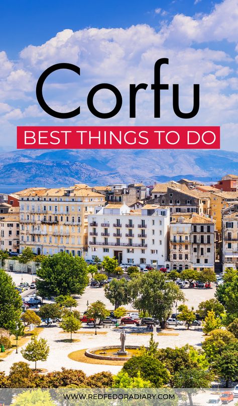 Going to Corfu and need help with planning? Discover the top things to do in Corfu, from stunning beaches to ancient sites and local cuisine | Things to do on Corfu | Places to visit in Greece | What to do in Corfu Greece | Corfu Greece Travel | Corfu Greece | Corfu old town | Corfu beaches | best things to do in Corfu Greece | Corfu island Corfu Photography, Greek Getaway, Corfu Old Town, Corfu Beaches, Greece Holidays, Greece Travel Tips, Greece Food, Corfu Town, Corfu Island