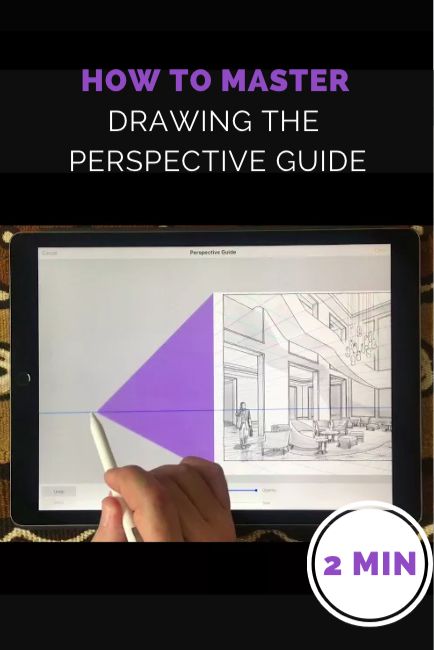 Everything you need to know about the Procreate perspective guide tool, in 60 seconds (well, almost). Procreate Perspective Tutorial, Perspective Procreate, Procreate Perspective, Perspective Guide, Perspective Lines, Architectural Engineering, Architectural Rendering, Procreate Ipad Art, Master Drawing