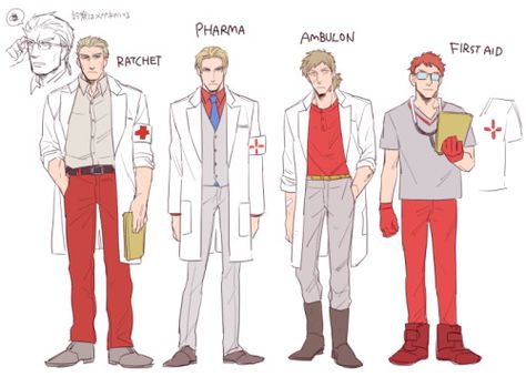 IDW Medics - HumanFormers by wakachiko on Tumblr Transformers Medic Oc, Transformers Idw Perceptor, Transformers Idw Whirl, Pharma Transformers Idw, Transformers Idw Windblade, Transformers Humanized, Big Robots, Transformers Memes, Transformers Funny