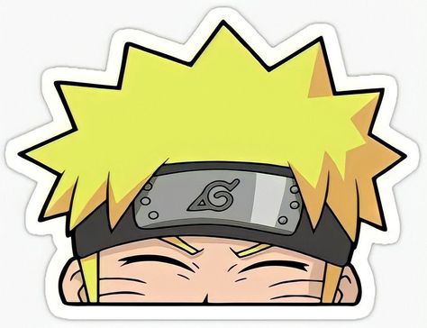 Anime Stickers Printable Naruto, Naruto Stickers, Naruto Birthday, Anime Printables, Anime Crafts, Naruto Cute, Face Stickers, Naruto Wallpaper, Kawaii Stickers