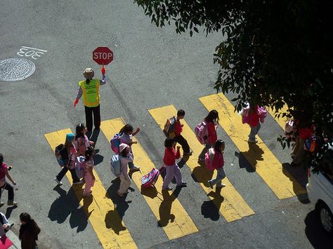 Pedestrian Safety | Center for Childhood Safety Crossing Street Photography, Safety Topics, Pedestrian Safety, School Safety, Safety Awareness, Construction Zone, School Administration, Take Two, Public School