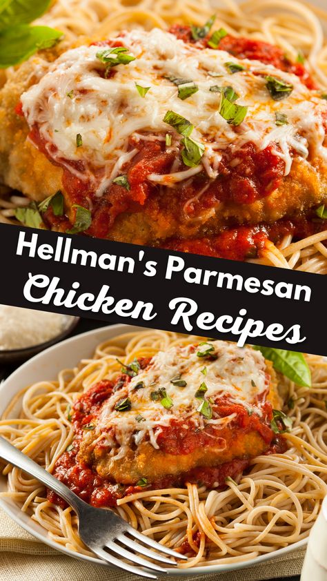 Hellman's Parmesan Chicken Recipe Hellmans Turkey Recipe, Hellmans Turkey, Hellmans Parmesan Chicken, Hellmans Chicken, Hellmans Recipes, Chicken Parmesan Recipe Easy, Chicken Receipes, Easy Chicken Parmesan, Chicken Parmigiana