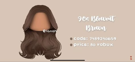 Brown Hair Id, Brown Hair Roblox, Blocksburg Outfit Codes￼, Pelo Cafe, Hair Roblox, Code Clothes, Roblox Clothes, Cute Brunette, Coding Clothes