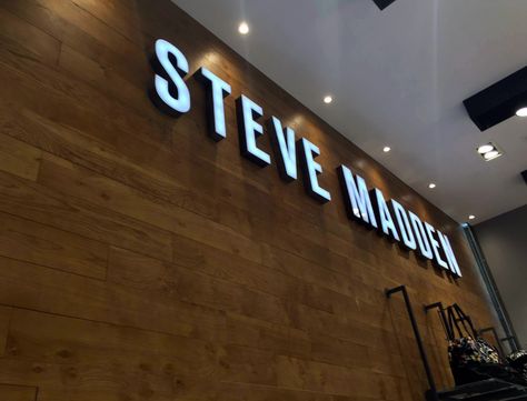 Illuminated Steve Madden Signage Steve Madden Store, Store Opening, Steve Madden, Around The Worlds