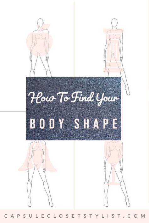 different body shapes How To Find My Body Type, Body Types Chart, Find Your Body Shape, What's My Body Type, Body Shape Chart, Capsule Wardrobe Examples, Different Body Shapes, Capsule Wardrobe Planner, Body Shape Guide