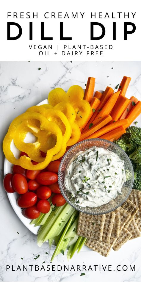 Whole 30 Vegetable Dip, Plant Based Veggie Dip, Plant Based Dips, Clean Plant Based Recipes, Plant Based Party Food, Whole Food Plant Based Snacks, Vegan Dips For Parties, Vegan Veggie Dip, Dairy Free Veggie Dip