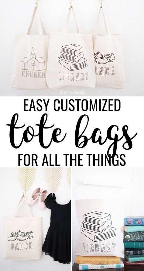 Customize canvas tote bags with iron-on vinyl to make cute personalized dance bags, library totes and church bags, and more! Full tutorial on how to apply Cricut iron-on to canvas totes! #cricut #cricutprojects #cricutexplore #cricutexploreair #cricutmaker #cricutexploreair2 #cricutmade #cricutcrafts #cricutideas #ironon #htv #irononvinyl #svg #svgfiles #irononcanvas #heattransfervinyl #easypress  via @pinterest.com/prettyprovidnce Cricut Iron On Vinyl, Library Tote, Soft Leather Bag, Free Tote, Dance Bag, Iron On Vinyl, Diy Candles, Custom Canvas, Tote Bag Design