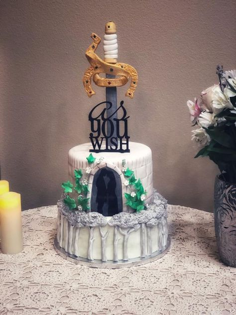 Princess Bride Cake As you wish princess bride cake Princess Bride Wedding Cake, Princess Bride Cake, Princess Bride Movie Party, Princess Bride Tattoo, Bride Theme, Princess Bride Movie, Princess Bride Wedding, Bride Cake, Bride Birthday