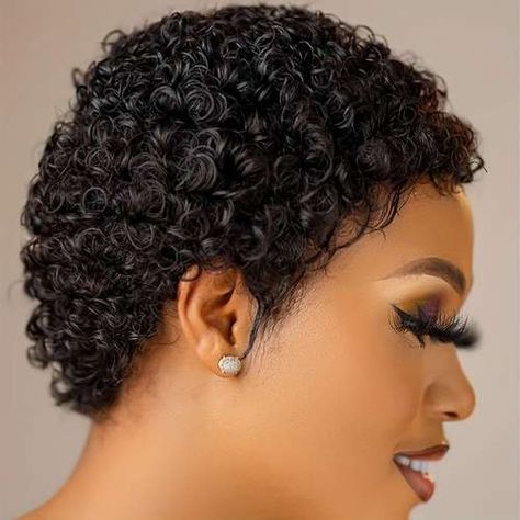 Women Pixie Cut, Curly Pixie Cuts, Short Afro, Remy Human Hair Wigs, Curly Hair Wig, Curly Human Hair Wig, 100 Human Hair Wigs, Pixie Cut Wig, Brazilian Human Hair