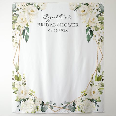 Bridal shower backdrop ideas