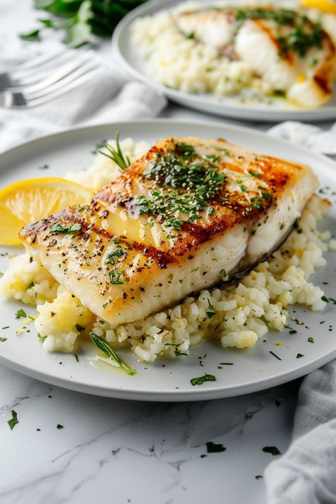 Easy Keto Grilled Chilean Seabass Recipe with Herb Butter - Perfect for Weight Loss #ketodiet #ketorecipes #lowcarb Seabass Recipe Baked, Seabass Recipe, Sea Bass Recipes, Herb Recipes, Perfect Keto, Fatty Fish, Freezer Cooking, Herb Butter, Sea Bass