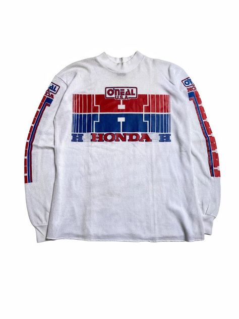 Gear For Sports Rare Vintage 80s O’Neal USA Honda Jersey Motocross vmx | Grailed Vintage Motocross Jersey, Motocross Jersey, Sauce Pot, Men's Tops, Heavy Knit, Virtual Closet, Sport Man, Barber Shop, Motocross