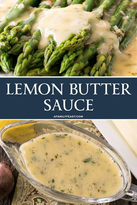 Chicken Filets Recipe, Butter Sauce For Vegetables, Sauces For Chicken, Lemon Butter Caper Sauce, Sauce For Vegetables, Lemon Garlic Butter Sauce, Lemon Caper Sauce, Homemade Sauce Recipes, Lemon Butter Sauce