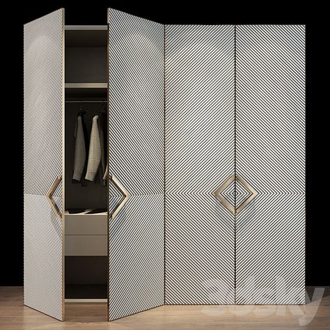 Furniture Composition | 68 - Wardrobe & Display cabinets - 3D Models - 3DSKY Fluted Wardrobe Doors, Wardrobe Design Modern, Modern Cupboard Design, House Roof Design, Hotel Lobby Design, Furniture Design Sketches, Wardrobe Designs, Latest Living Room Designs, Luxury Bedroom Furniture