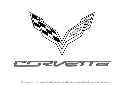 Learn How to Draw Corvette Logo (Brand Logos) Step by Step : Drawing Tutorials Brand Drawings, Car Collage, Corvette Logo, Cool Handwriting Fonts, Car Brands Logos, Logo Silhouette, Cool Handwriting, Luxury Brand Names, Logo Sketches