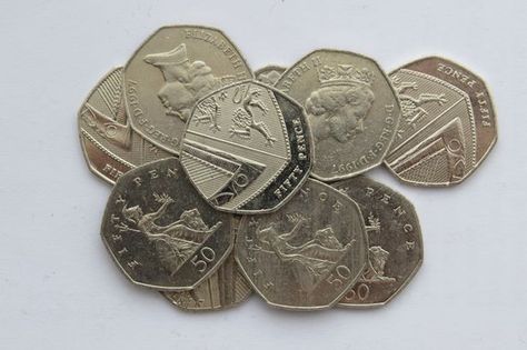 The 'rare' 50p coins produced by the Royal Mint recently have got a lot of attention - but the rarest has been ignored completely Rare 50p Coins Value, Rare British Coins, Rare 50p, Rare Coin Values, Welsh Flag, 50p Coin, Old Technology, Rare Coins Worth Money, Valuable Coins