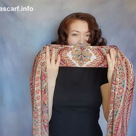 Ways To Wear Silk Scarves, How To Tie Long Scarf Around Neck, How To Wear A Large Silk Scarf, How To Wear Silk Scarf Neck, How To Wear A Silk Scarf With A Dress, Wearing A Silk Scarf, Neck Scarf Tying Tutorials, How To Tie Silk Scarf Around Neck, How To Wear Scarf On Neck