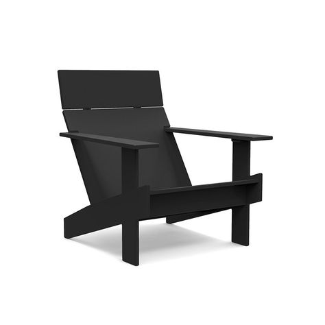 Lollygagger Lounge Chair, Black Kids Lounge Chair, Loll Furniture, Modern Adirondack Chair, Modern Adirondack, Kids Chair, Milk Jugs, Head Stand, Loll Designs, Patio Lounge Chairs