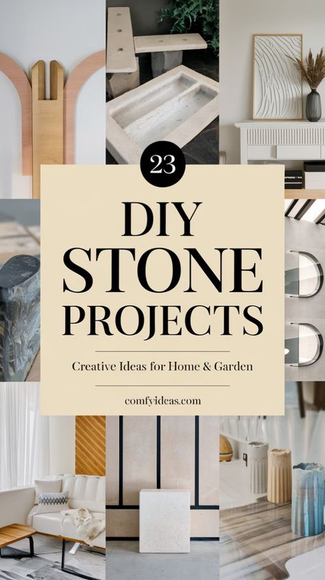 Enhance your garden with handmade stone creations. Learn how to craft stepping stones, stone borders, and artistic features for a unique outdoor aesthetic. Stone Mailbox, Faux Stone Veneer, Stone Bird Baths, Stone Projects, Stone Accent Walls, Stone Retaining Wall, Moroccan Bedroom, Stone Fountains, Halloween Room Decor